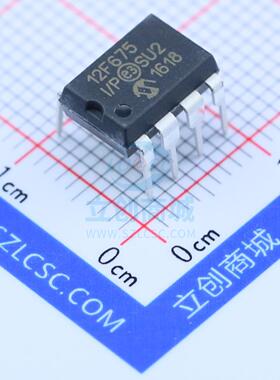 单片机(MCU/MPU/SOC) PIC12F675-I/P DIP-8 MIC 全新原装进口