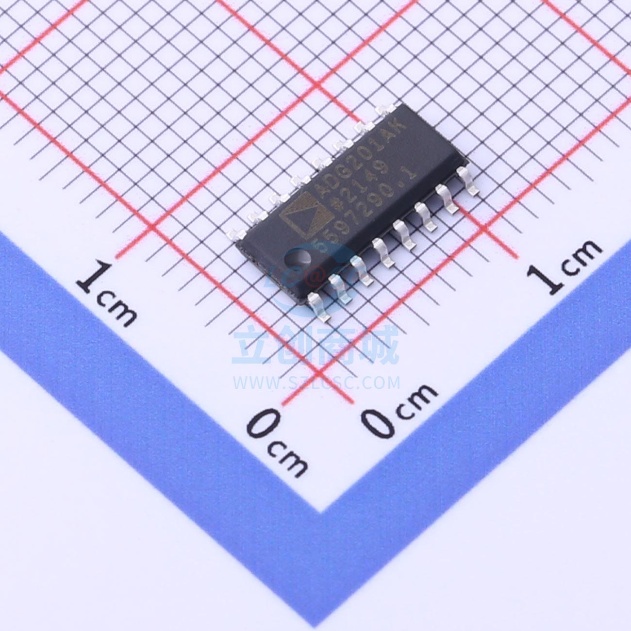 模拟开关/多路复用器 ADG201AKRZ-REEL SOIC-16 ADI(亚德诺)/LINE