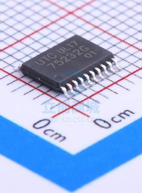RS232芯片 75232G-P20-R TSSOP-20 UTC(友顺)