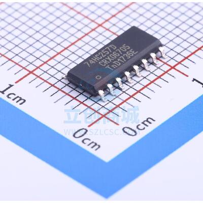 信号开关/编解码器/多路复用器 74HC257D,653 SOIC-16 全新原装进