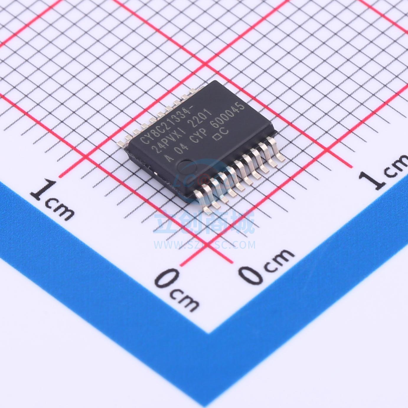 单片机(MCU/MPU/SOC) CY8C21334-24PVXIT SSOP-20  全新原装进口
