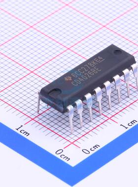 计数器/分频器 CD4026BE DIP-16 TI 全新原装进口
