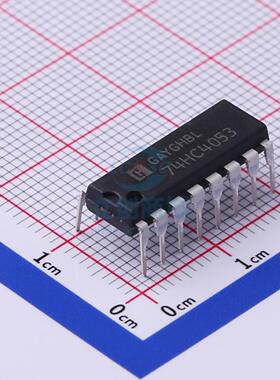 信号开关/编解码器/多路复用器 74HC4053N DIP-16 HGSEMI(华冠)