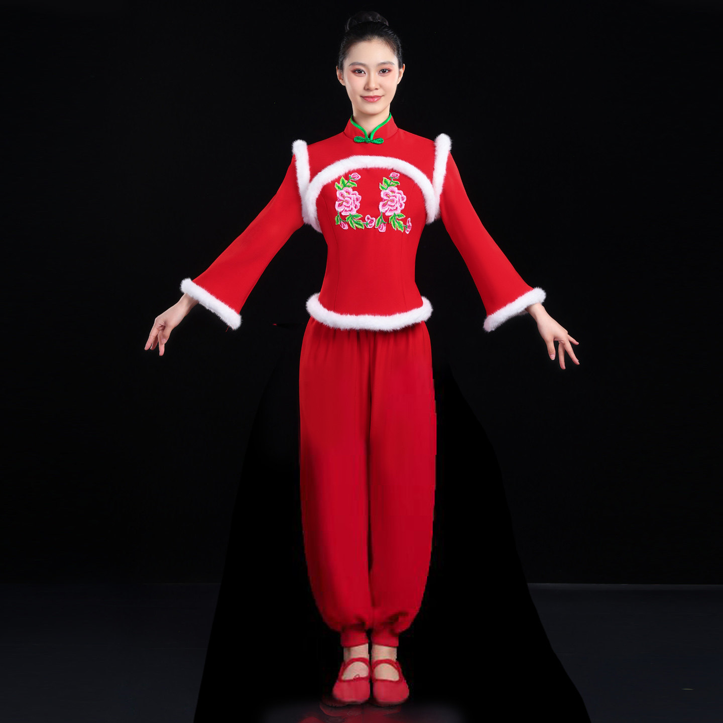 2025冬季新款打鼓服加绒加厚秧歌