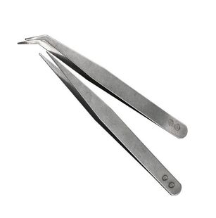 diy 串珠针手链 手工工具饰品配件优质弯头直头 镊子不锈钢