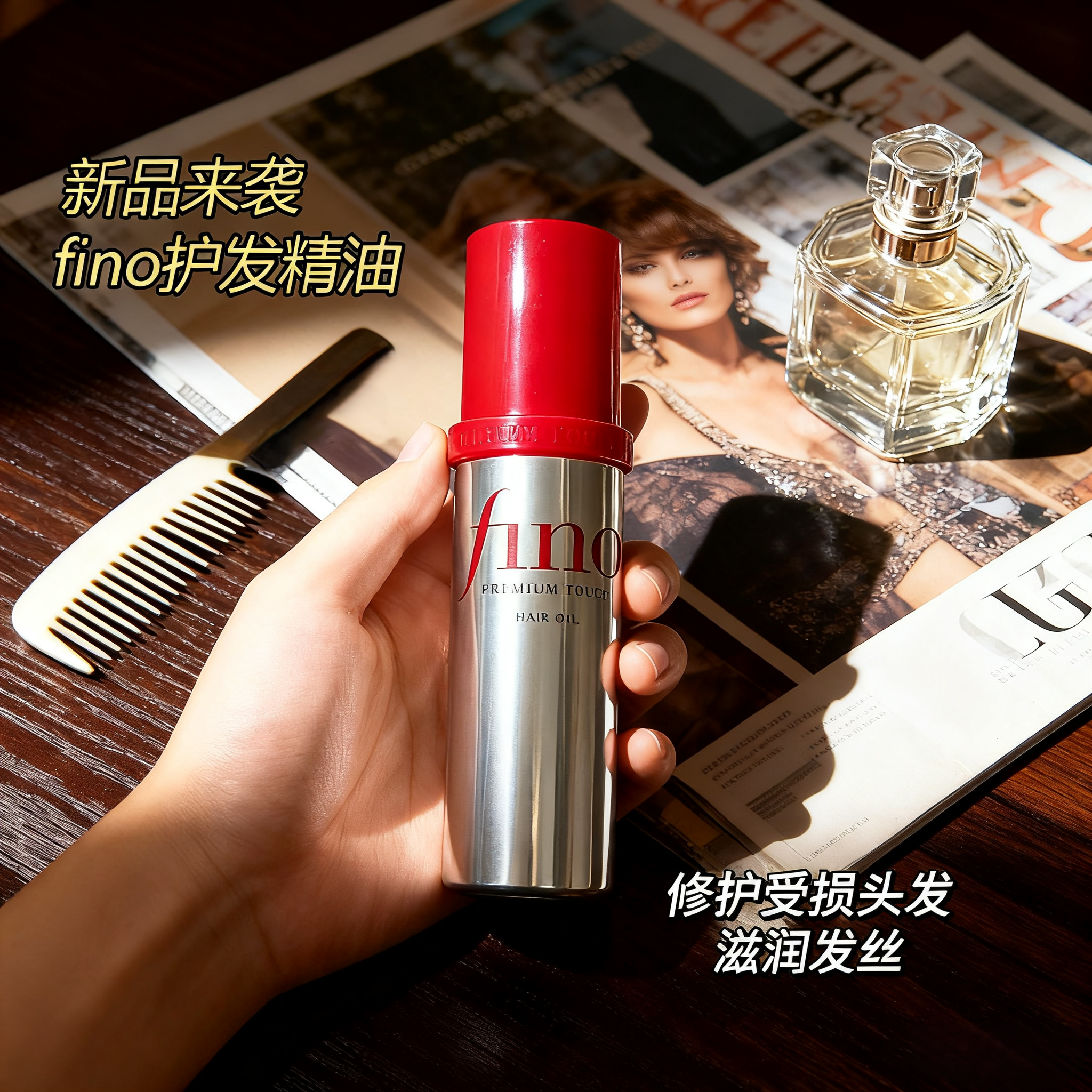 保税丨Fino芬浓护发精油烫染修复改善受损防毛躁70ml,美发护发/假发,护发精油,淘宝优惠券,粉丝福利购,淘宝优惠卷