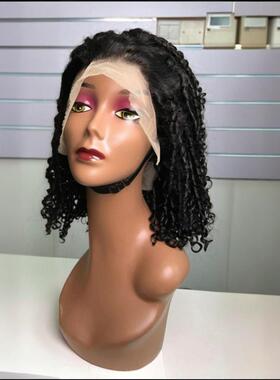 100% human hair 13*4 kinky curly wig nature curly 真发非洲