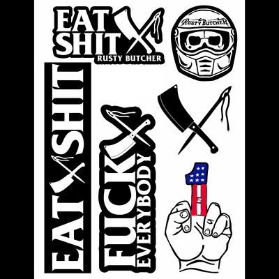 自制机车贴纸阿星生锈butcher