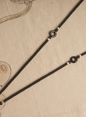 原创手工挂绳纯银玛瑙佛牌链子