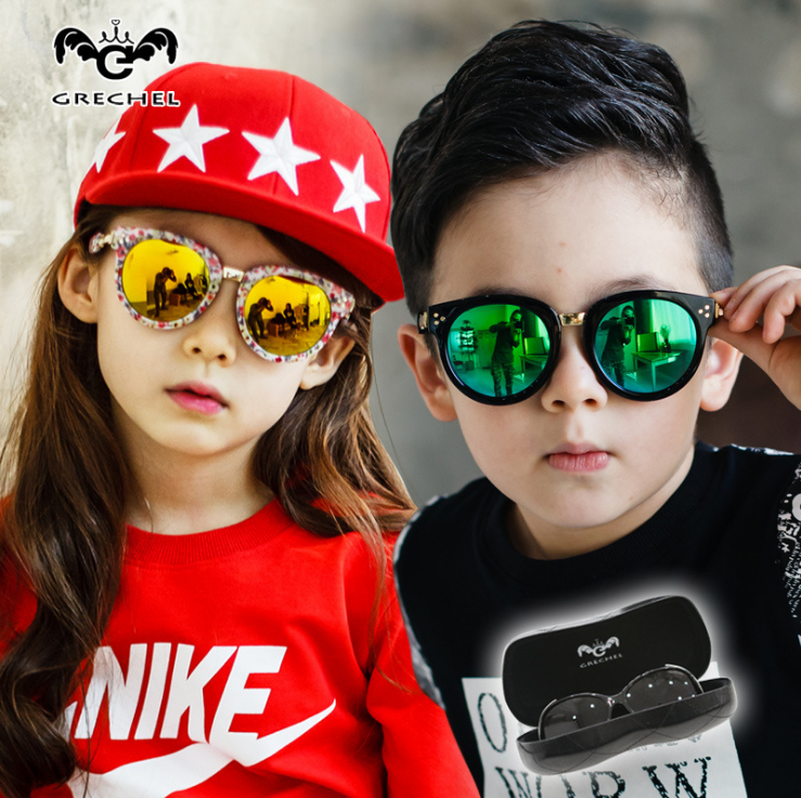 2025新款个性儿童眼镜小孩亲子树脂太阳镜男童女童防紫外线潮墨镜