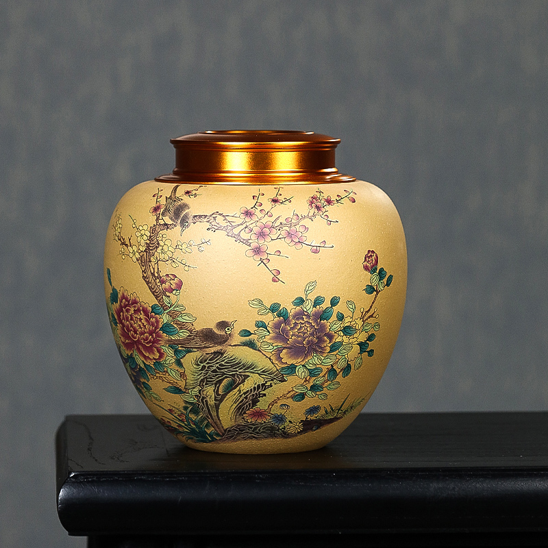 宜兴紫砂密封茶叶罐储茶罐