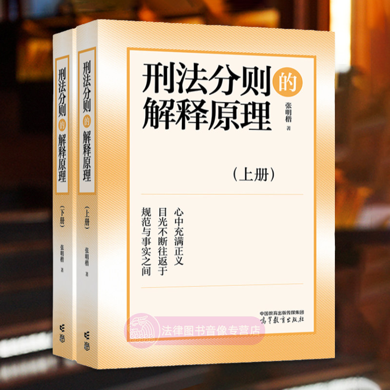 正版 刑法分则的解释原理 上下册 张明楷 高等教育出版社 刑法解释方法 刑法分则与总则 刑法分则规范含义 刑法学教材