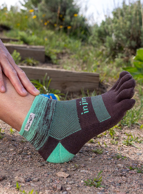 Injinji 户外五指袜 加厚登山越野跑男coolmax专业速干徒步袜子