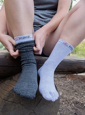 Injinji内衬袜双层套袜五指袜 LINER 美利奴羊毛防水泡里袜长筒袜