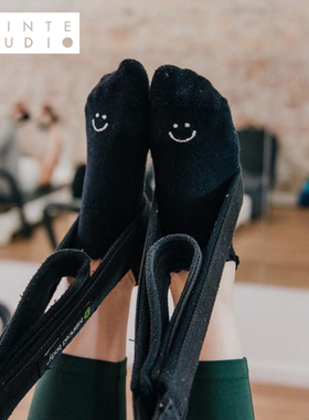 专业瑜伽袜PointeStudio原创设计Happy系列防滑普拉提健身初学者