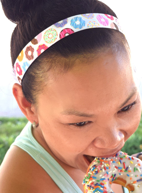 跑步头带Sweaty Bands 女美食主题 夏季运动瑜伽防滑止汗束发带