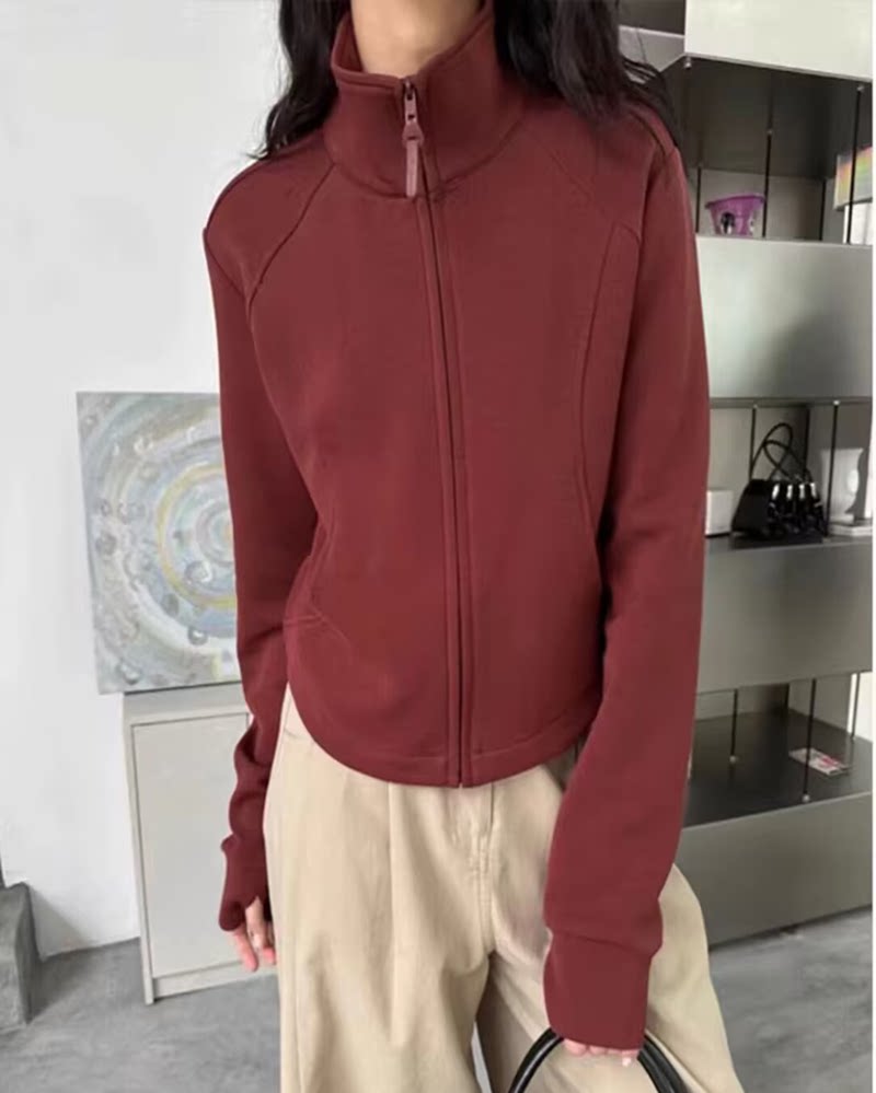 修身显瘦百搭短款立领外套韩版