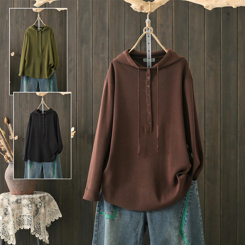 春秋大码200斤胖mm连帽针织衫女