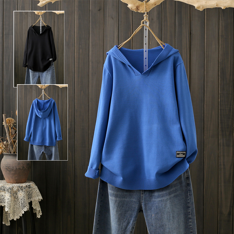 连帽套头卫衣通勤韩版宽松款