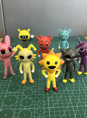 人形节奏盒子手办sprunki游戏周边公仔模型桌面摆件儿童玩具礼物