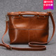 2024新款 欧美复古箱包皮具纯色托特包牛皮复古女士斜挎包单肩