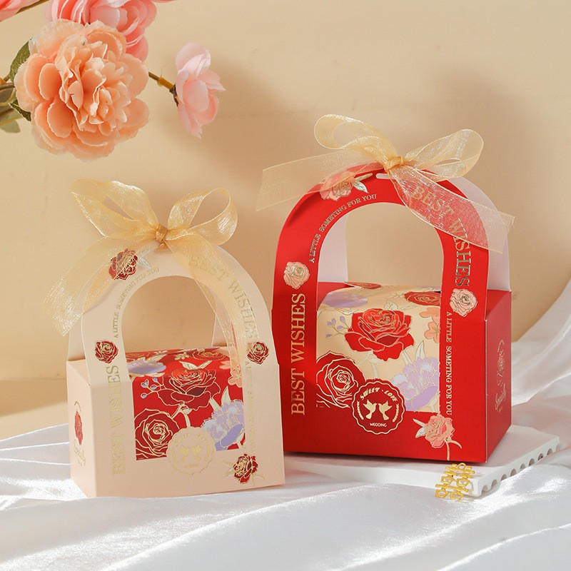 结婚专用喜糖盒子高级感手提婚礼