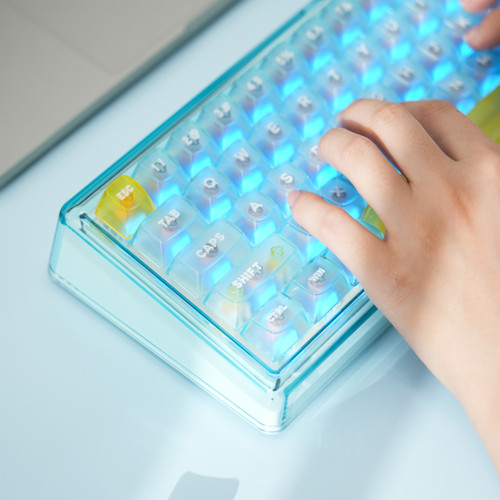 Ainbell客制化键盘base68镂空DIY创意三模高颜值女生办公专用