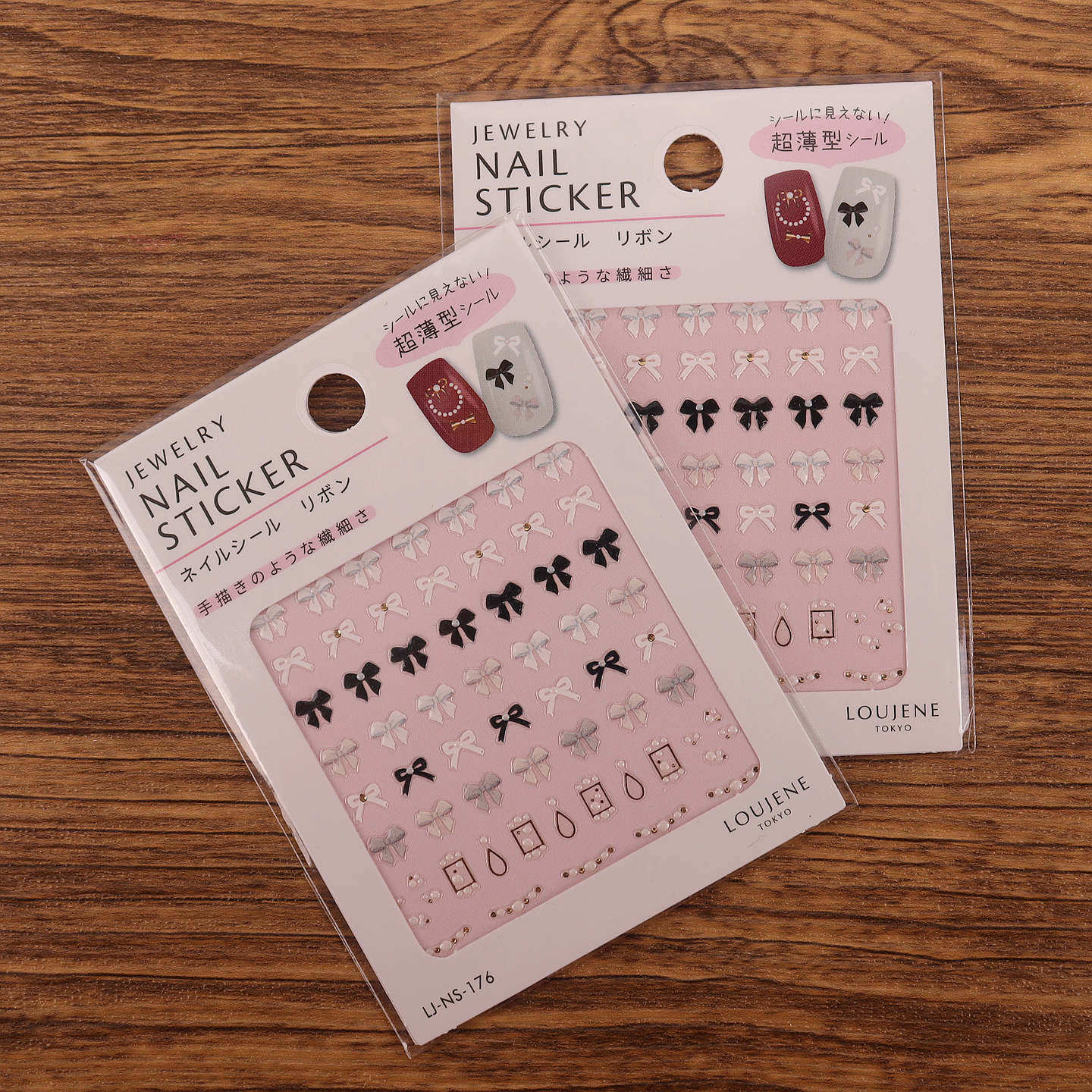 日本本土蝴蝶结指甲贴纸粉色黑色结纯装饰美甲贴片超薄型指甲饰品,彩妆/香水/美妆工具,指甲装饰,淘宝优惠券,粉丝福利购,淘宝优惠卷