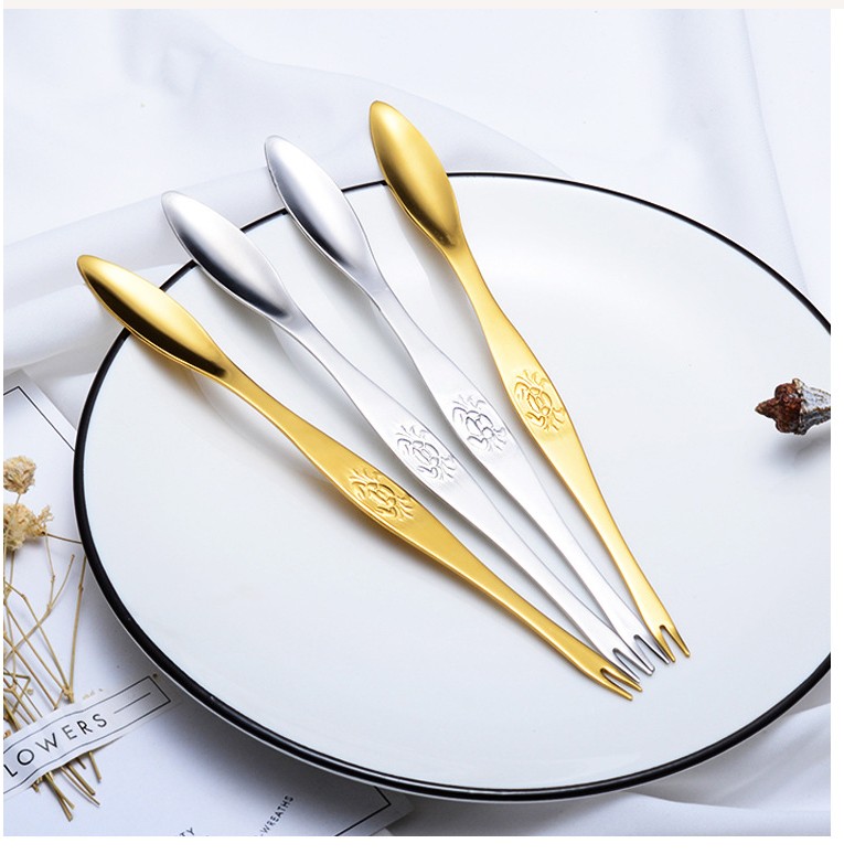 不锈钢海鲜蟹叉吃蟹工具