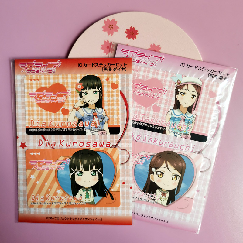 【包邮】【日本正版】LoveLive!Sunshine水团贴纸卡贴梨子黛雅