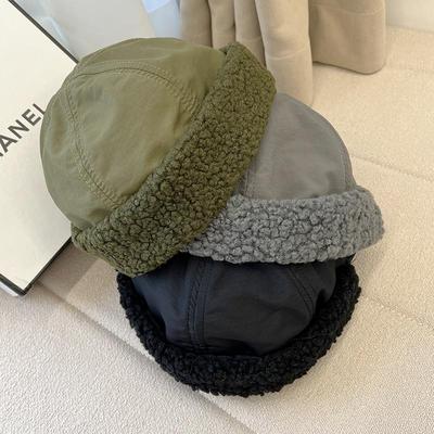 瓜皮帽休闲男女冬季蓓蕾帽