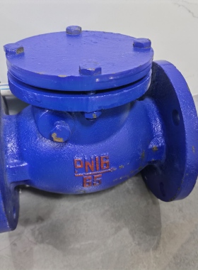 H44T-16C铸铁旋启式止回阀短体铸铁法兰单向阀，逆止阀DN50 65