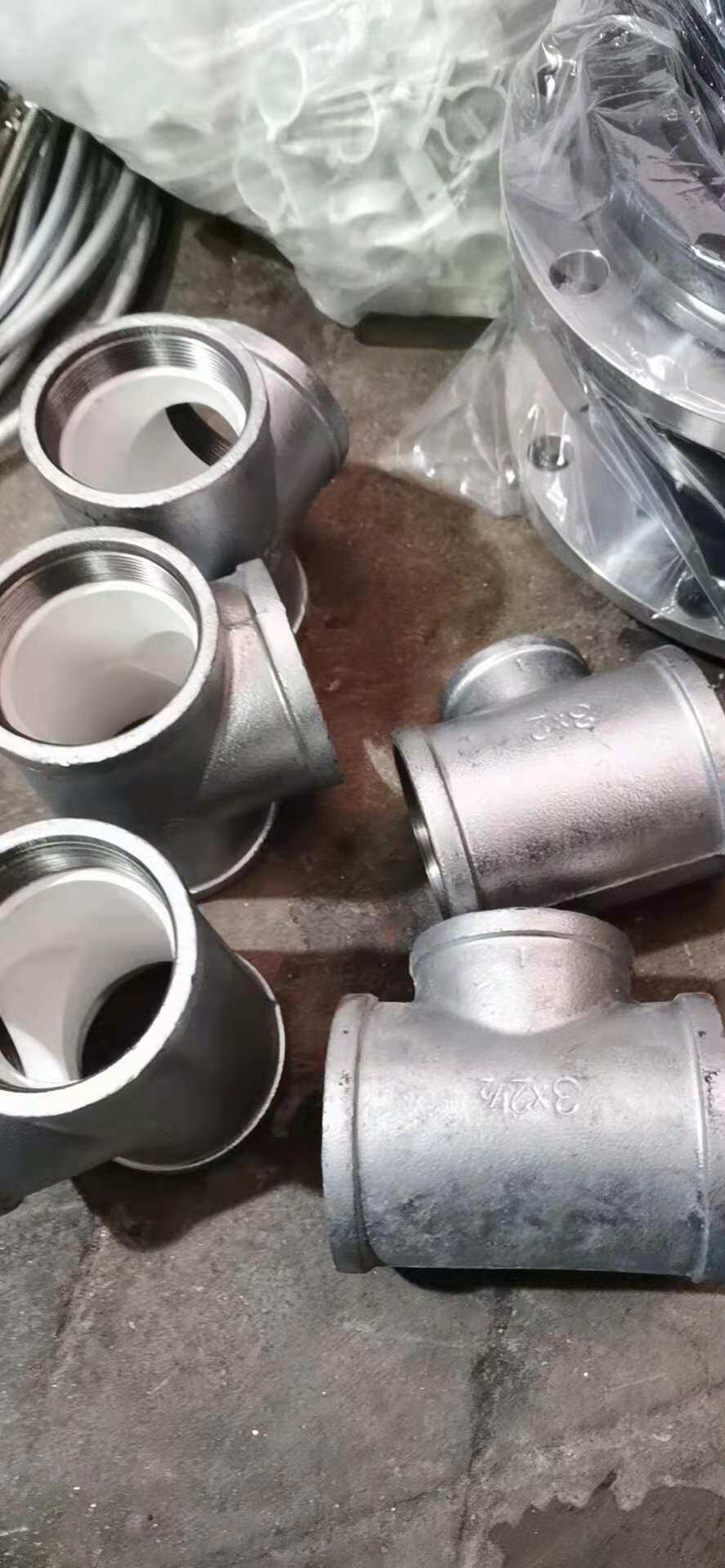 衬塑管件 衬塑三通内衬塑复合管配件钢塑三通钢塑管正三通