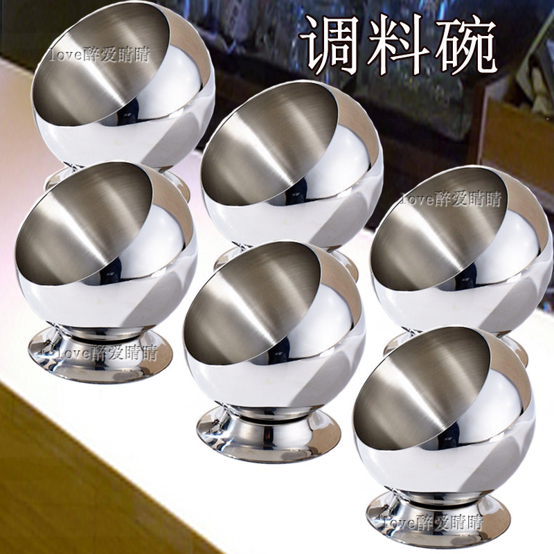 不锈钢调料碗斜口碗火锅店酱料碗自助餐调味酒吧KTV烟灰缸果皮盘|msdalam kategori dapur/memasak Appliances, Alat dapur/Penyimpanan dapur, botol penyimpanan/bekas penyimpanan dapur, botol perasa - dari Buy2taobao.com untuk memberikan perkhidmatan ejen Taobao profesional membeli