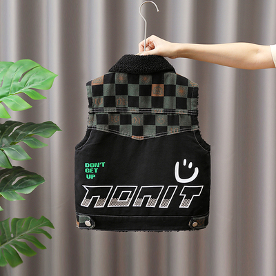 男童牛仔马甲秋冬洋气