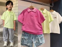 夏季新款 男童女童可亲子 白色绿色玫红 短袖翻领T恤POLO衫 179元