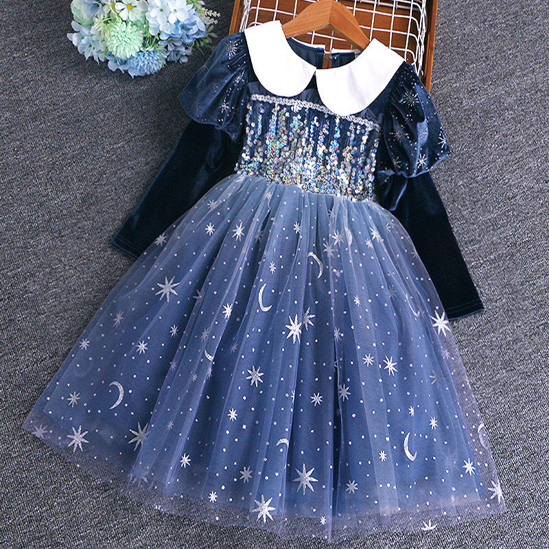 冰雪奇缘爱莎公主裙女童长袖连衣裙春秋儿童生日礼服裙子新款童装,童装/婴儿装/亲子装,连衣裙,淘宝优惠券,粉丝福利购,淘宝优惠卷