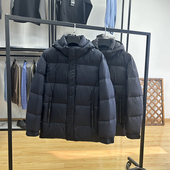 蓬松保暖高克重简约防泼水休闲可拆帽羽绒服秋冬季 防风鸭绒服外套