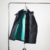 90绒可拆帽商务简约纯色分仓充绒保暖男士 外套秋冬防水防风羽绒服