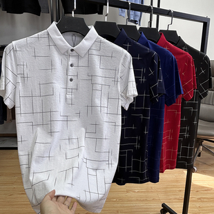 修身 夏季 新品 体恤衫 短袖 再生纤维棉涤混纺丝滑透气商务时尚 POLO衫