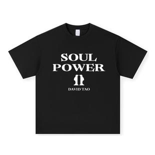 演唱会t恤短袖SOULPOWER巡演应援服情侣男女明星穿搭同款衣服