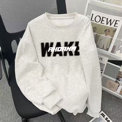 中大童纯棉圆领卫衣潮牌性