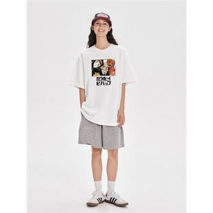 星际牛仔短袖T恤日系动漫赏金猎人渡边信一郎周边男女夏季