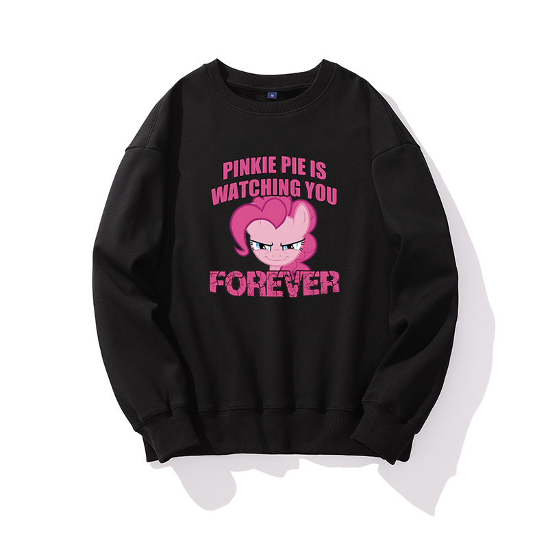 小马宝莉动漫联名周边二次元卡通印花圆领卫衣学生秋冬款衣服潮流