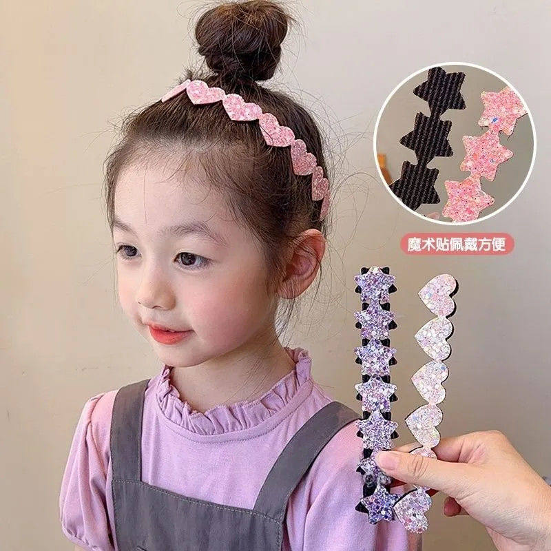 女童魔术贴发带小女孩粘头发箍图片