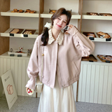 已出货！主推！上就能卖！2026春款粉色皮衣2C296-9602-P165K268，女装皮衣，2C296