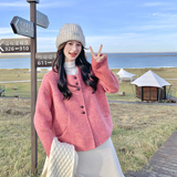 新款现货！数据好秋冬双面羊绒短款大衣2C296-9555-P225-K318，女装羊绒大衣，2C296