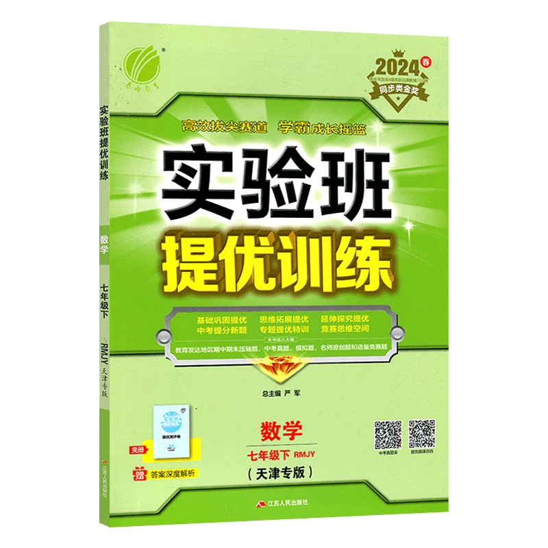天津专版 实验班提优训练七年级数学下册人教版天津专用义务教育教科书配套用书春雨教育提优训练实验班7年级数学下册