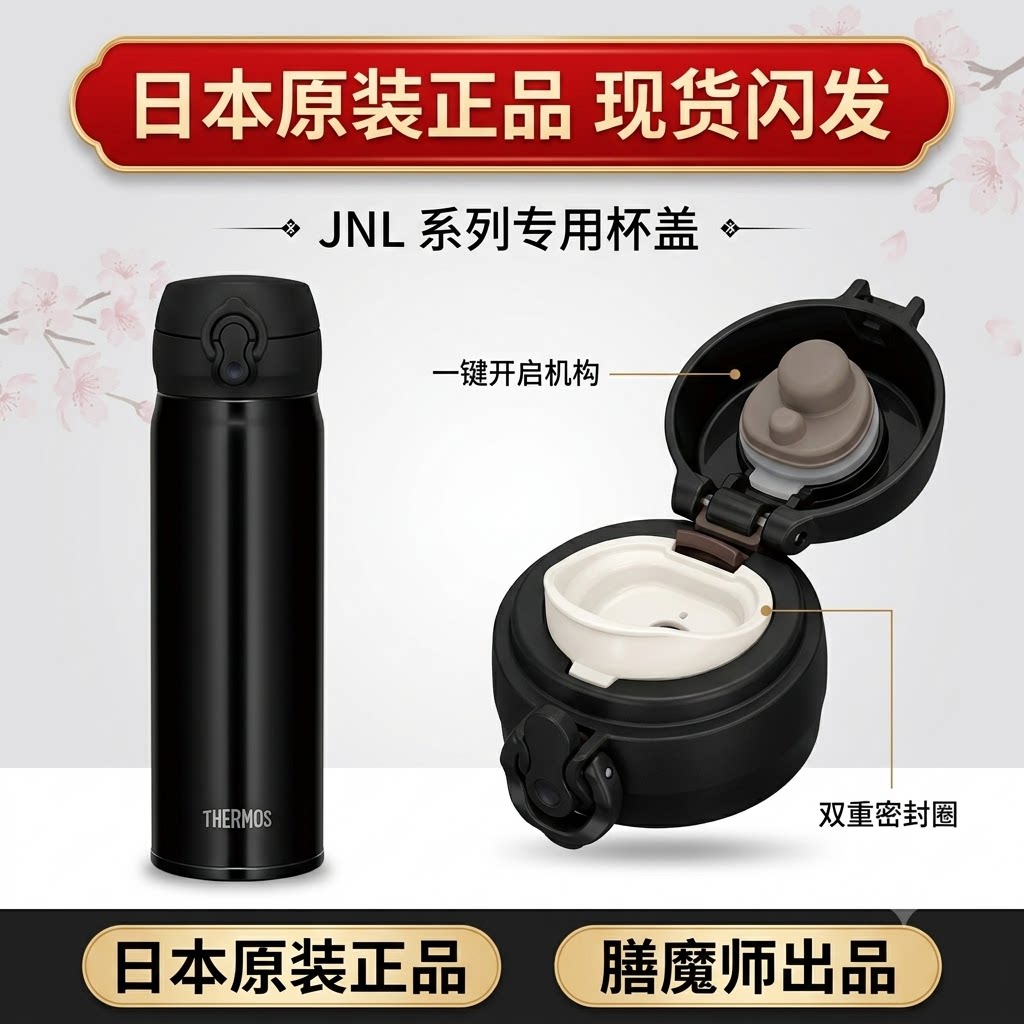 杯盖配件日本原装进口膳魔师保温杯JNL-353/503 JTB 密封圈嘴