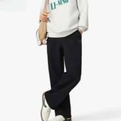 运动生活系列吸汗直筒中腰有弹力运动长裤 李宁 AKLW325 Ning